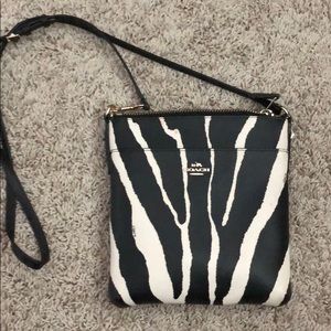 Coach zebra crossbody (satchel)